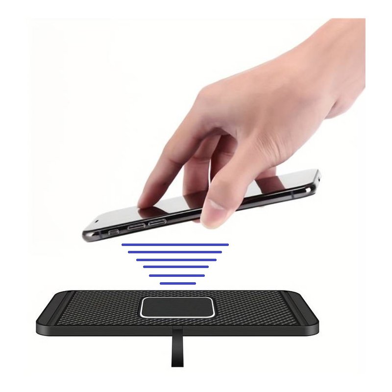 IWH wireless charger, black, Qi induction technology, compact